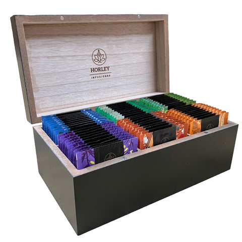 Caja Edición especial Roja   Té Horley Madera con Surtido 60 sobres