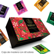 Caja Edición especial Roja Té Horley Madera con Surtido 60 sobres