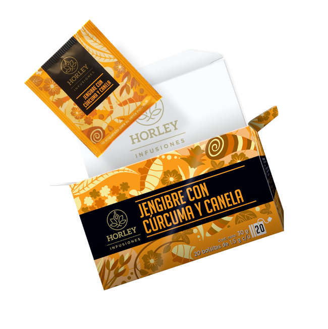 Horley ginger infusion with turmeric and cinnamon - set of 10 sachets